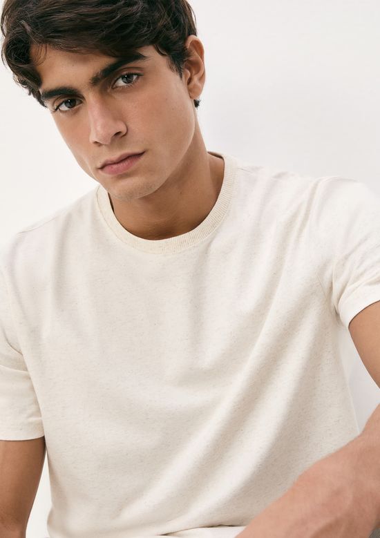 Foto do produto: Camiseta Básica Masculina Comfort Super Cotton - Off white