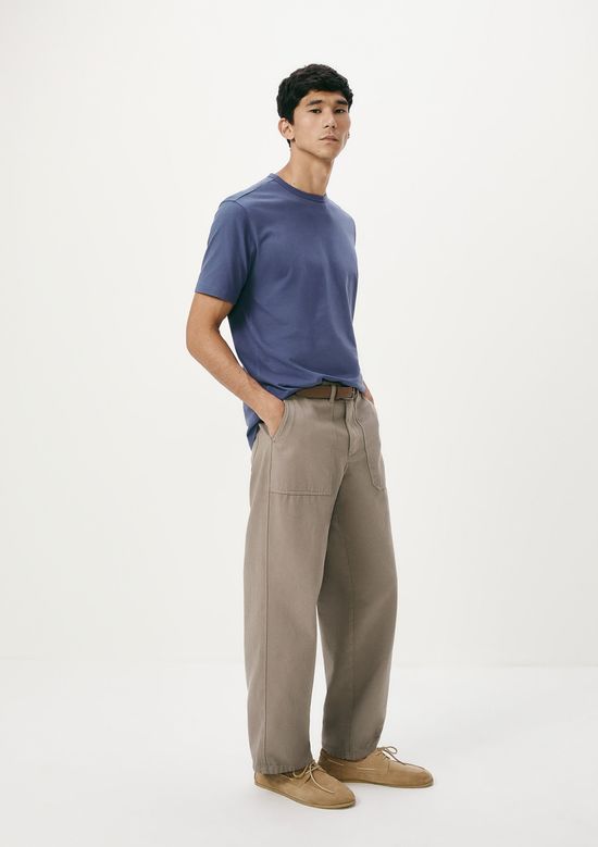 Foto do produto: Camiseta Masculina Slim Algodão Peruano Soft Touch - Azul