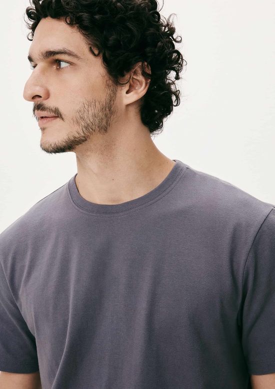 Foto do produto: Camiseta Básica Masculina Comfort Super Cotton - Azul