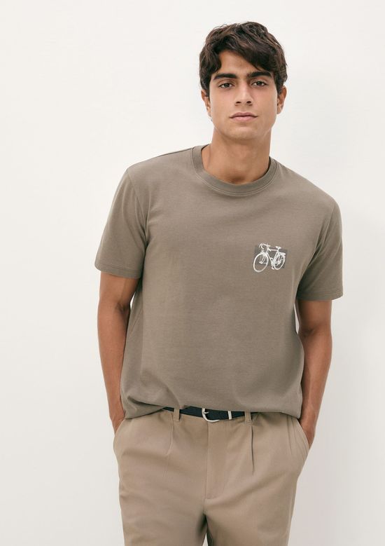 Foto do produto: Camiseta Masculina Manga Curta Com Estampa - Verde