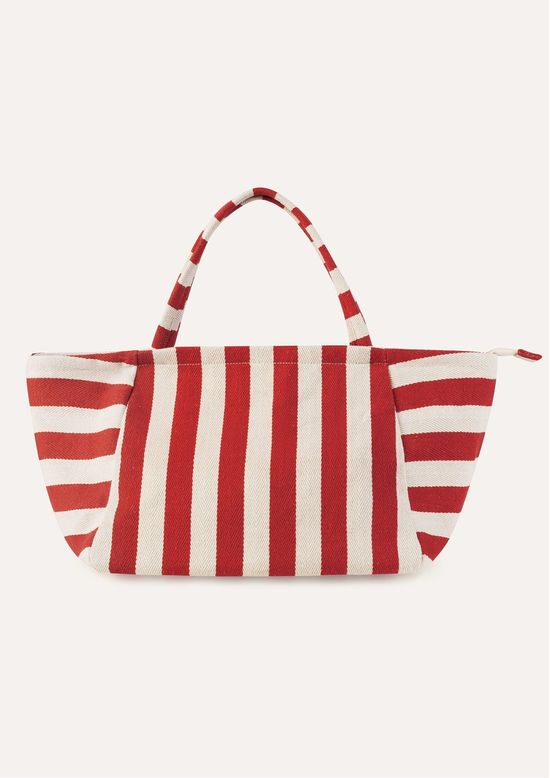 Foto do produto: Bolsa Feminina Tote Grande Listrada - Vermelho