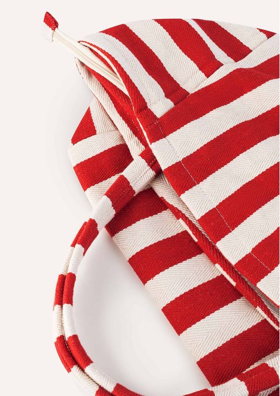 Foto do produto: Bolsa Feminina Tote Grande Listrada - Vermelho