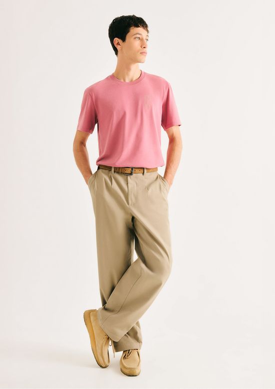 Foto do produto: Camiseta Masculina Manga Curta Com Estampa - Rosa