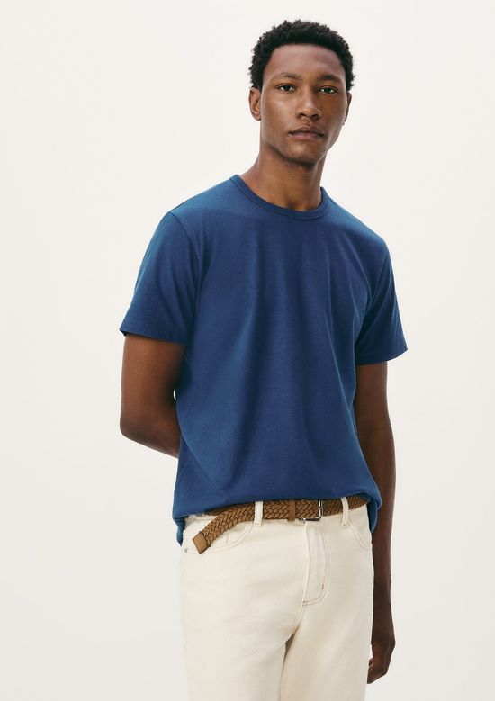 Foto do produto: Camiseta Básica Masculina Manga Curta Slim - Azul