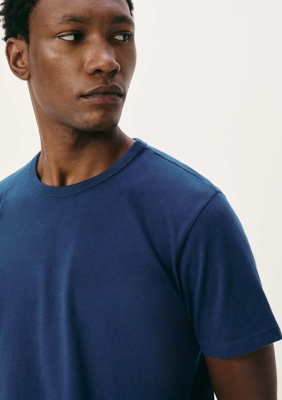Foto do produto: Camiseta Básica Masculina Manga Curta Slim - Azul
