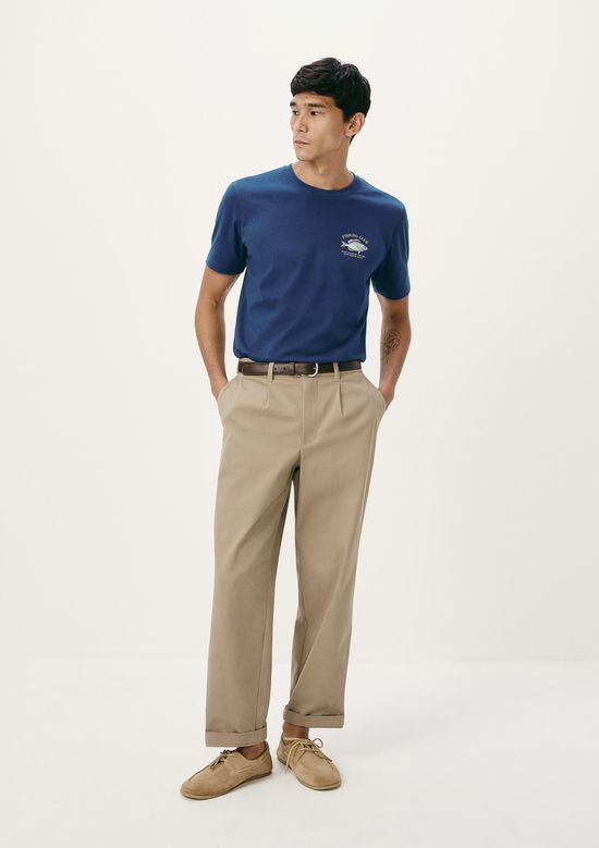 Foto do produto: Camiseta Masculina Manga Curta Com Estampa - Azul