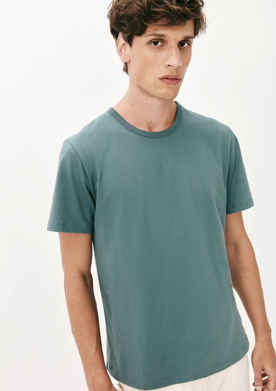 Foto do produto: Camiseta Básica Masculina Manga Curta Slim - Verde