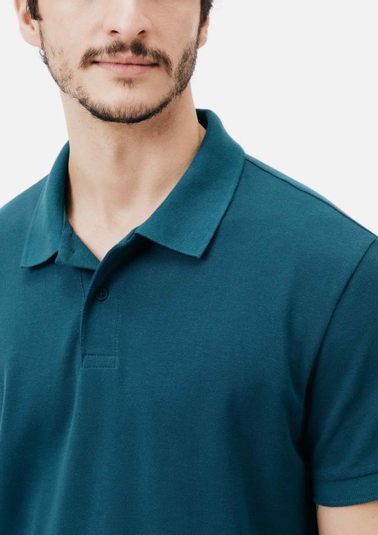 Foto do produto: Camisa Polo Básica Masculina Manga Curta Em Piquet - Verde