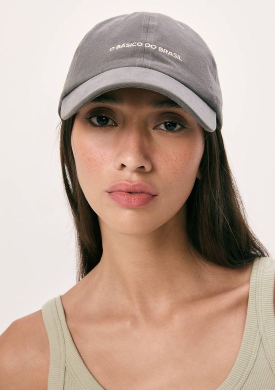 Foto do produto: Boné Feminino Aba Curva - Cinza