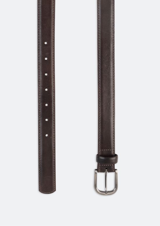 Foto do produto: Cinto Masculino Em Couro Com Fivela De Metal - Marrom