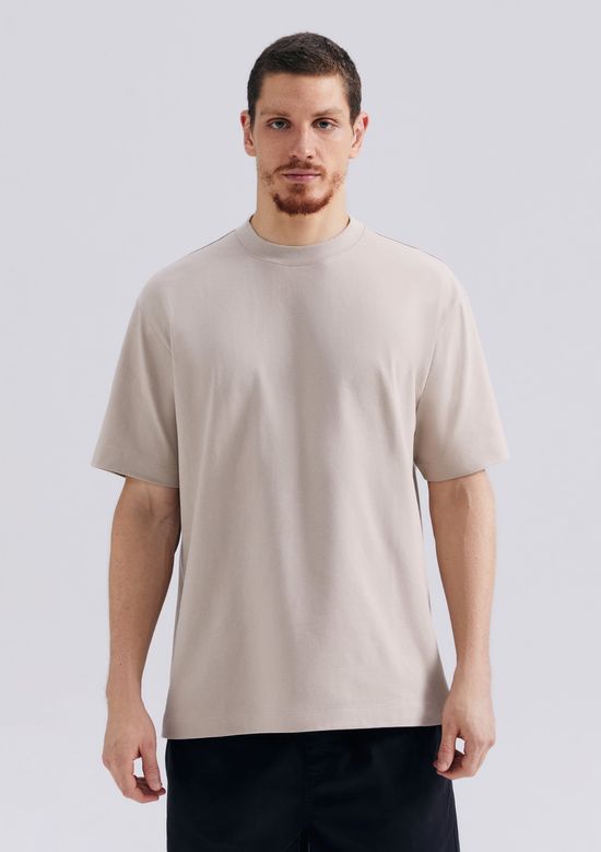 Foto do produto: Camiseta Ginga Modelagem Relaxed Malha Super Cotton - Bege
