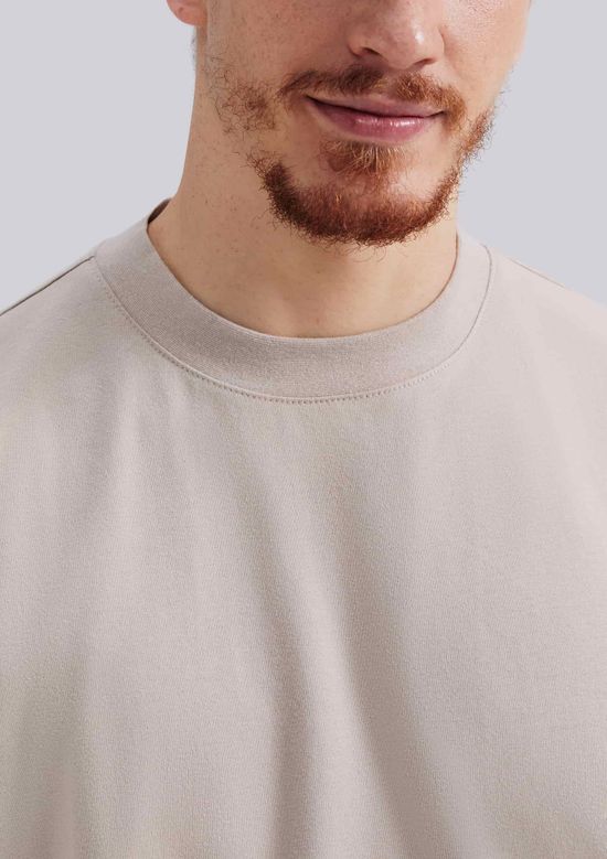 Foto do produto: Camiseta Ginga Modelagem Relaxed Malha Super Cotton - Bege