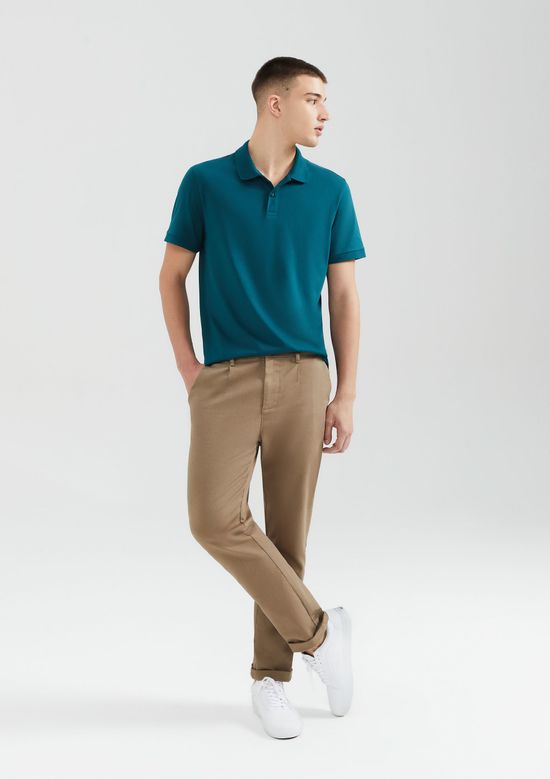 Foto do produto: Camisa Polo Básica Masculina Manga Curta Pima - Verde