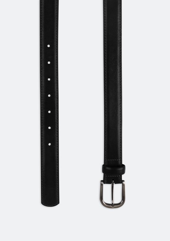 Foto do produto: Cinto Masculino Em Couro Com Fivela De Metal - Preto