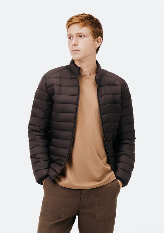 Foto do produto: Jaqueta Básica Masculina Puffer Regular Matelassê - Marrom