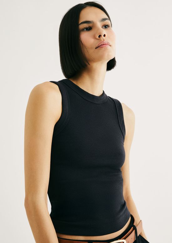 Foto do produto: Regata Básica Feminina Slim Neck - Preto