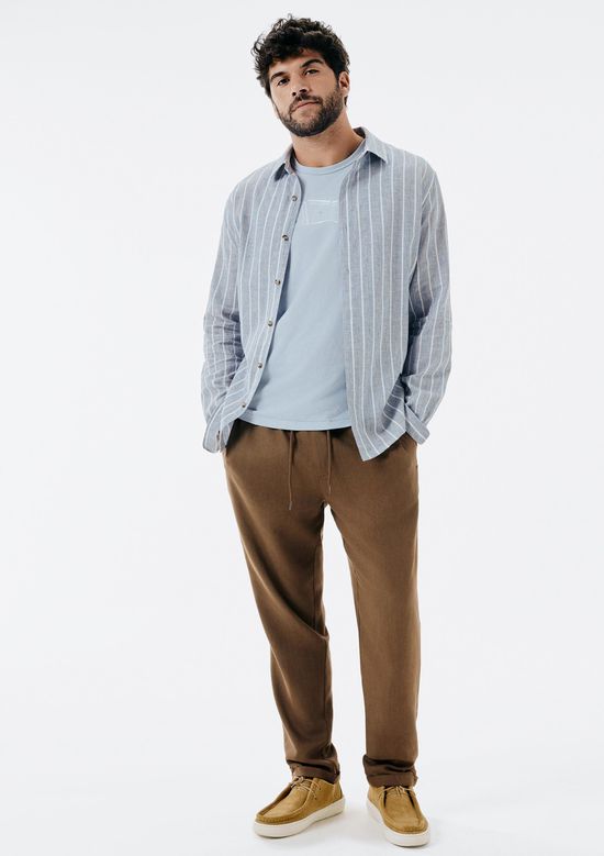 Foto do produto: Regata Básica Masculina Regular Com Estampa - Azul