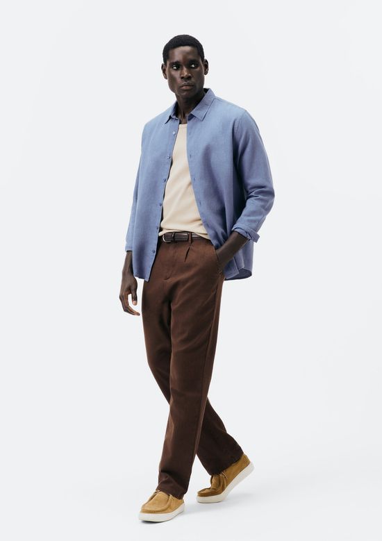 Foto do produto: Regata Masculina Regular Em Ribana Canelada - Bege