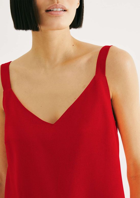 Foto do produto: Regata Feminina Decote V Box - Vermelho