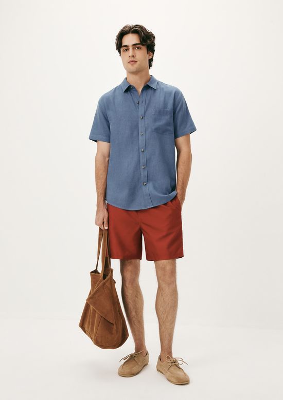 Foto do produto: Shorts Praia Básico Masculino - Vermelho