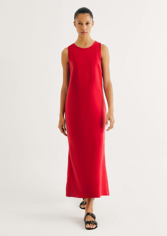 Foto do produto: Vestido Midi Peach Touch Evasê - Vermelho