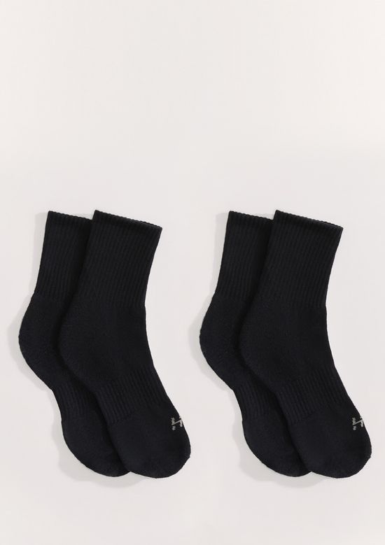 Foto do produto: Kit 2 Pares de Meia Esportiva Cano Longo - Preto
