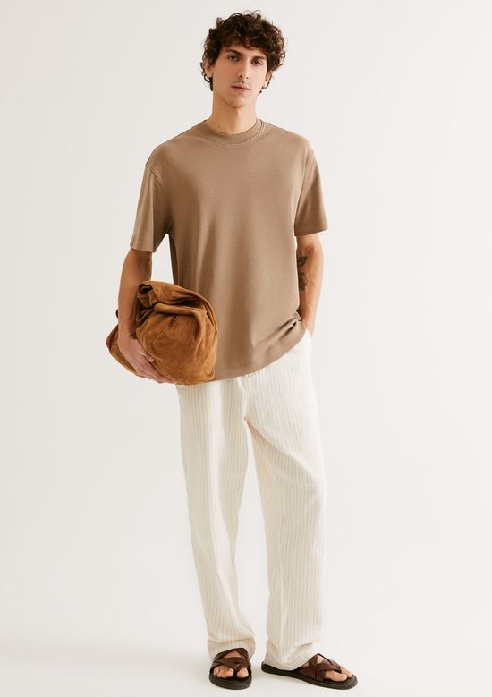 Foto do produto: Camiseta Masculina Manga Curta Em Malha Tech - Marrom