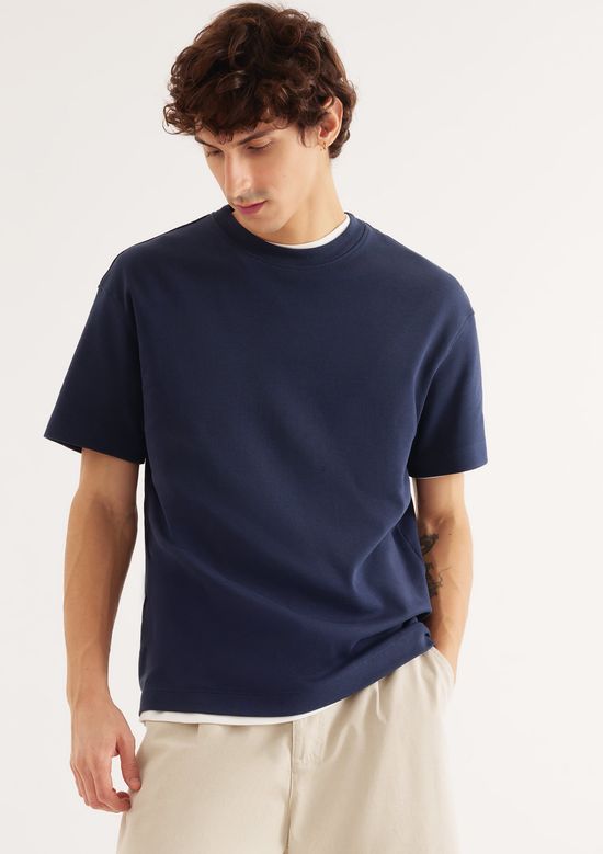 Foto do produto: Camiseta Masculina Manga Curta Em Malha Tech - Azul