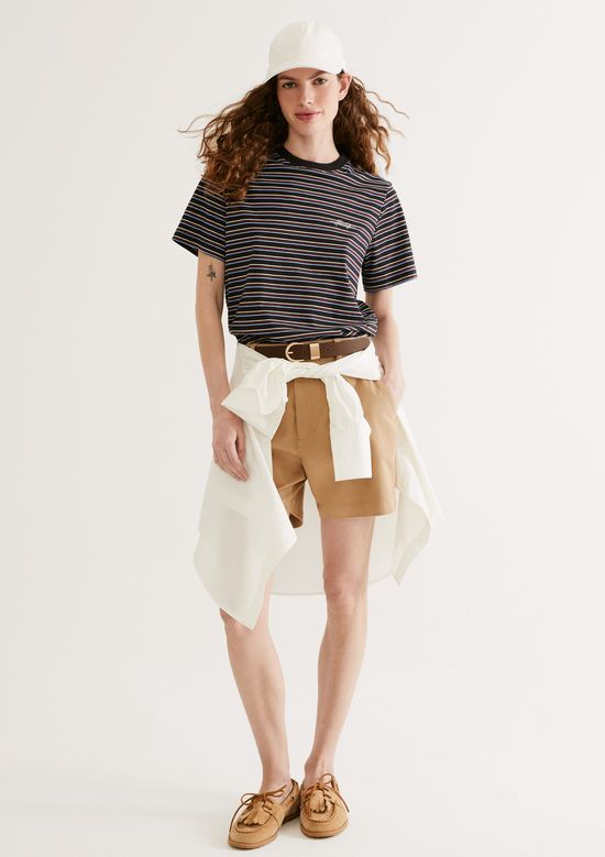 Foto do produto: Shorts Feminino Em Sarja - Bege