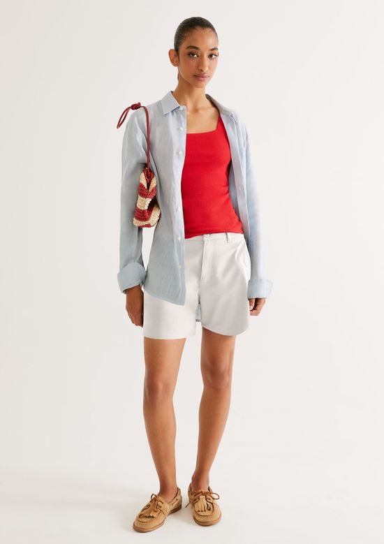 Foto do produto: Shorts Feminino Em Sarja - Branco