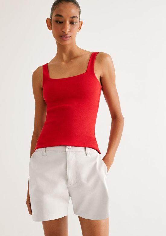 Foto do produto: Shorts Feminino Em Sarja - Branco