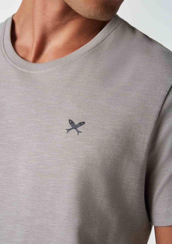 Foto do produto: Pijama Curto Masculino Com Bordado - Cinza