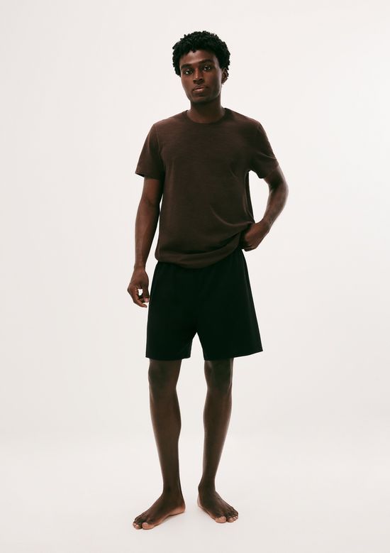 Foto do produto: Pijama Curto Masculino Malha De Algodão - Marrom