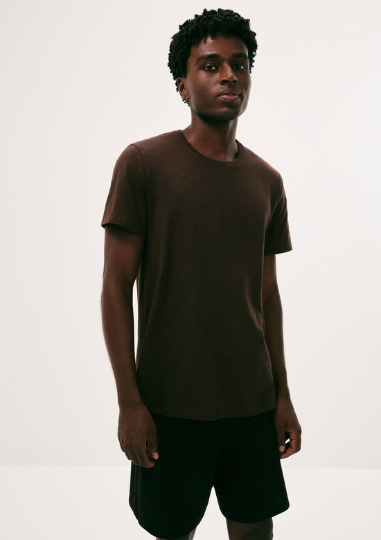 Foto do produto: Pijama Curto Masculino Malha De Algodão - Marrom