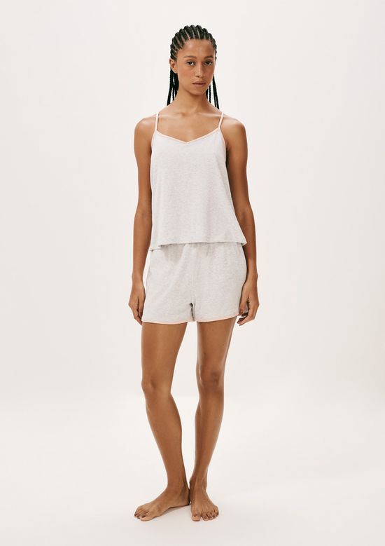 Foto do produto: Pijama Feminino Curto Em Algodão - Cinza