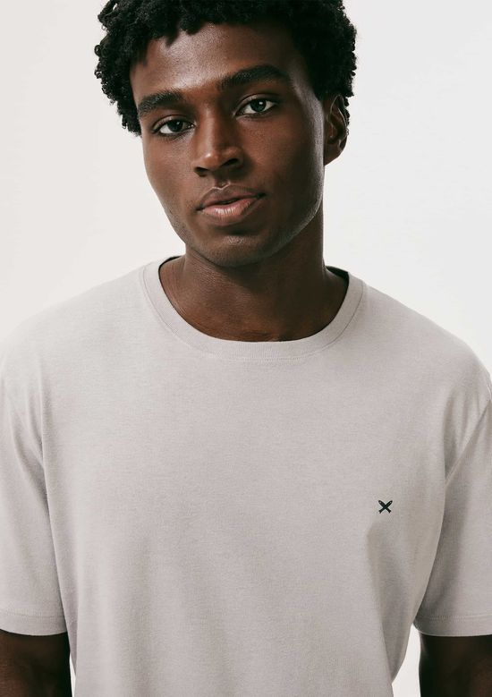 Foto do produto: Pijama Longo Masculino Manga Curta Com Bordado - Cinza