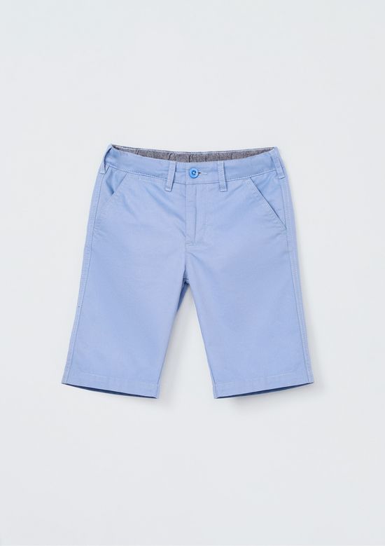 Foto do produto: Bermuda Básica Infantil Menino Em Sarja - Azul