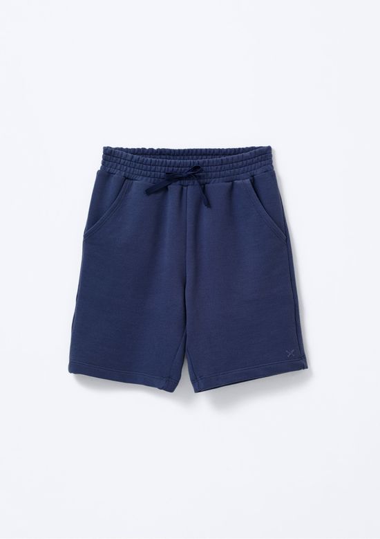 Foto do produto: Bermuda Básica Infantil Menino Em Moletom - Azul