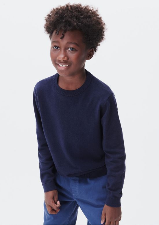 Foto do produto: Suéter De Tricô Infantil Menino - Azul