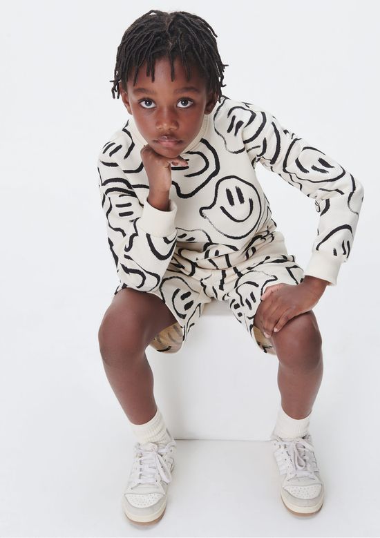 Foto do produto: Blusão Infantil Menino Estampado - Off white