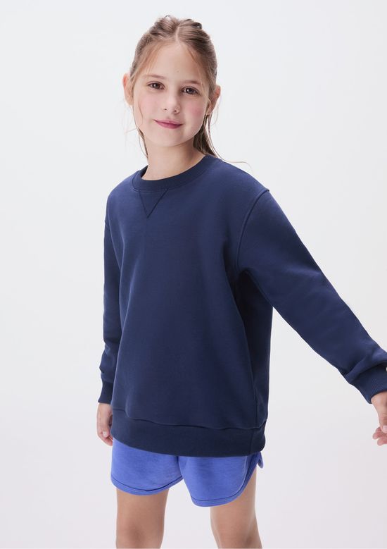 Foto do produto: Blusão De Moletom Peluciado Infantil Unissex - Azul