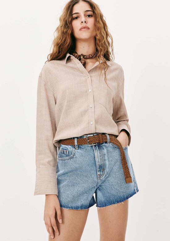 Foto do produto: Shorts Jeans Feminino Cintura Média - Azul