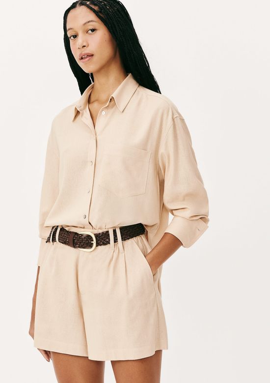 Foto do produto: Camisa Feminina Manga Longa Oversized - Rosa