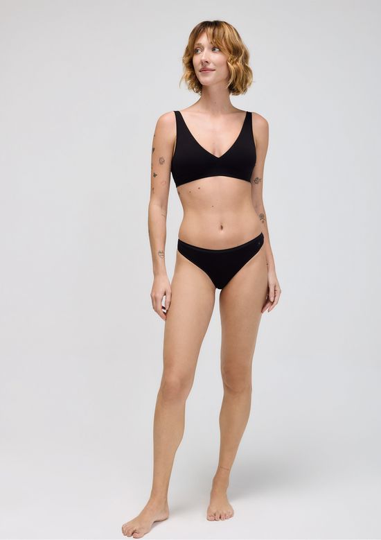 Foto do produto: Kit 3 Calcinhas Tanga Em Malha - Preto