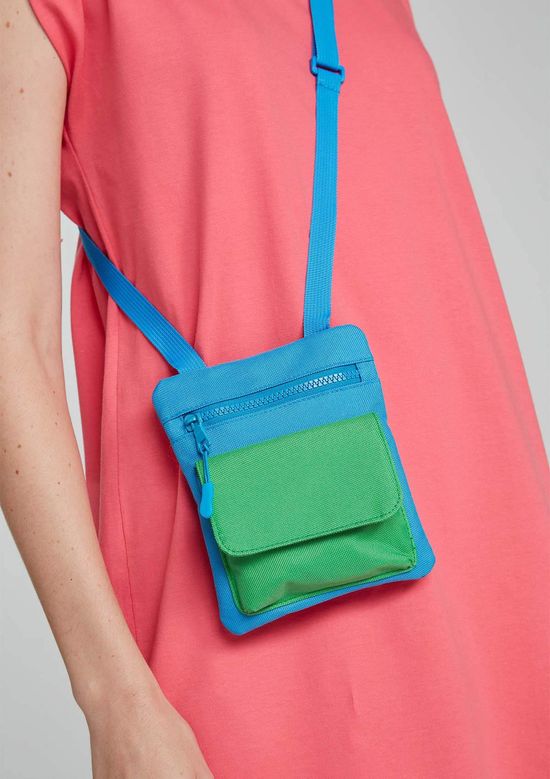 Foto do produto: Bolsa Tiracolo Feminina Pequena Em Sarja - Azul