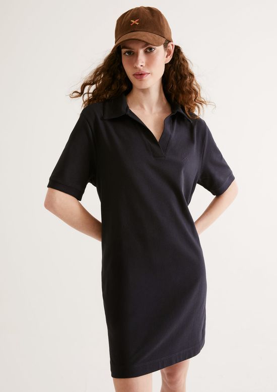 Foto do produto: Vestido Polo Em Malha Piquet - Azul