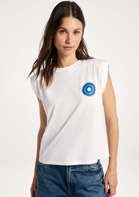 Foto do produto: Regata Feminina Muscle Tee Câncer De Mama - Branco