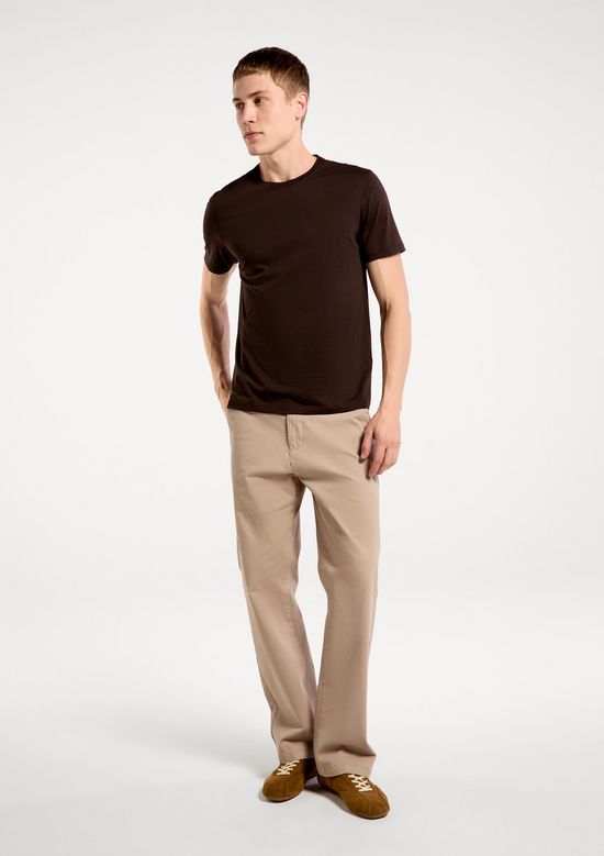 Foto do produto: Camiseta Básica Masculina Manga Curta Pima - Marrom