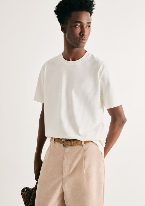 Foto do produto: Camiseta Masculina Regular Texturizada - Off white