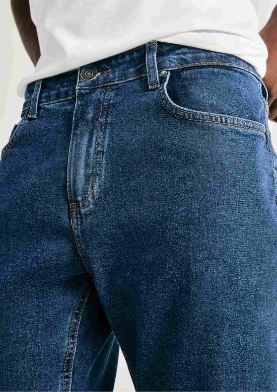 Foto do produto: Calça Jeans Masculina Slim Com elastano - Azul